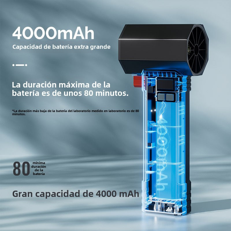 Ventilador Turbo de Alta Velocidad: Turbina Industrial Turbo Fan para Secado, Soplador Profesional de Alta Potencia para Limpieza de Autos