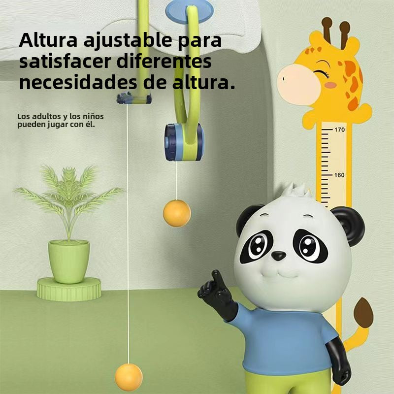 Entrenador de Ping Pong para Niños: Pelota de Tenis de Mesa con Cuerda Elástica, Juego de Práctica Individual para Interiores con Montaje en Marco