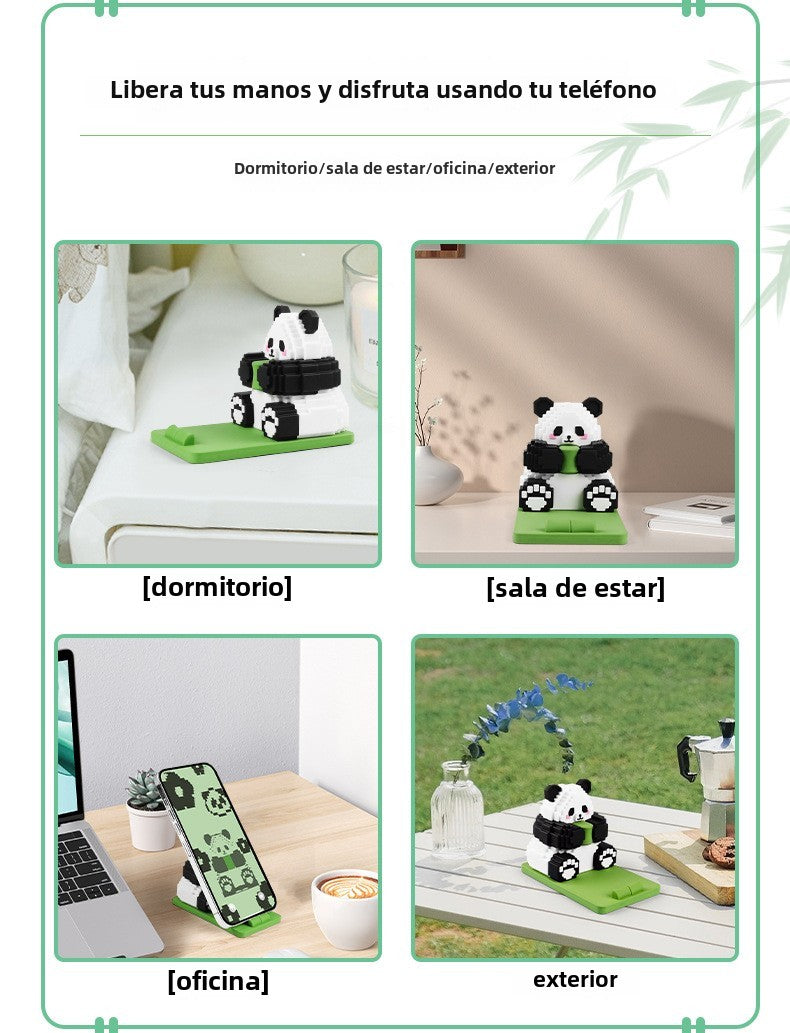 Soporte de Escritorio para Móvil de Panda: Adorable Soporte de Viaje Cultural de Sichuan