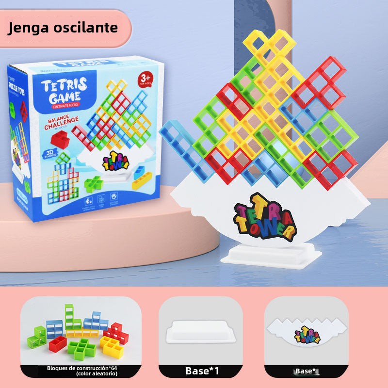 Juego de Mesa Tetris de Equilibrio para Niños y Adultos