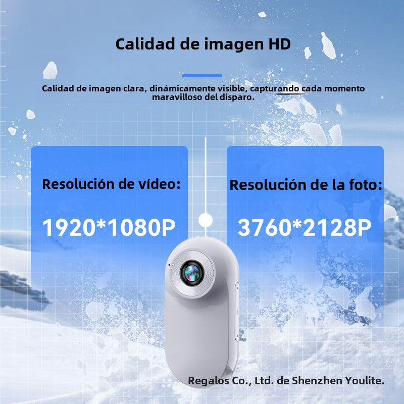 Cámara Deportiva 1080P: Portátil, Ideal para Mascotas y Actividades al Aire Libre