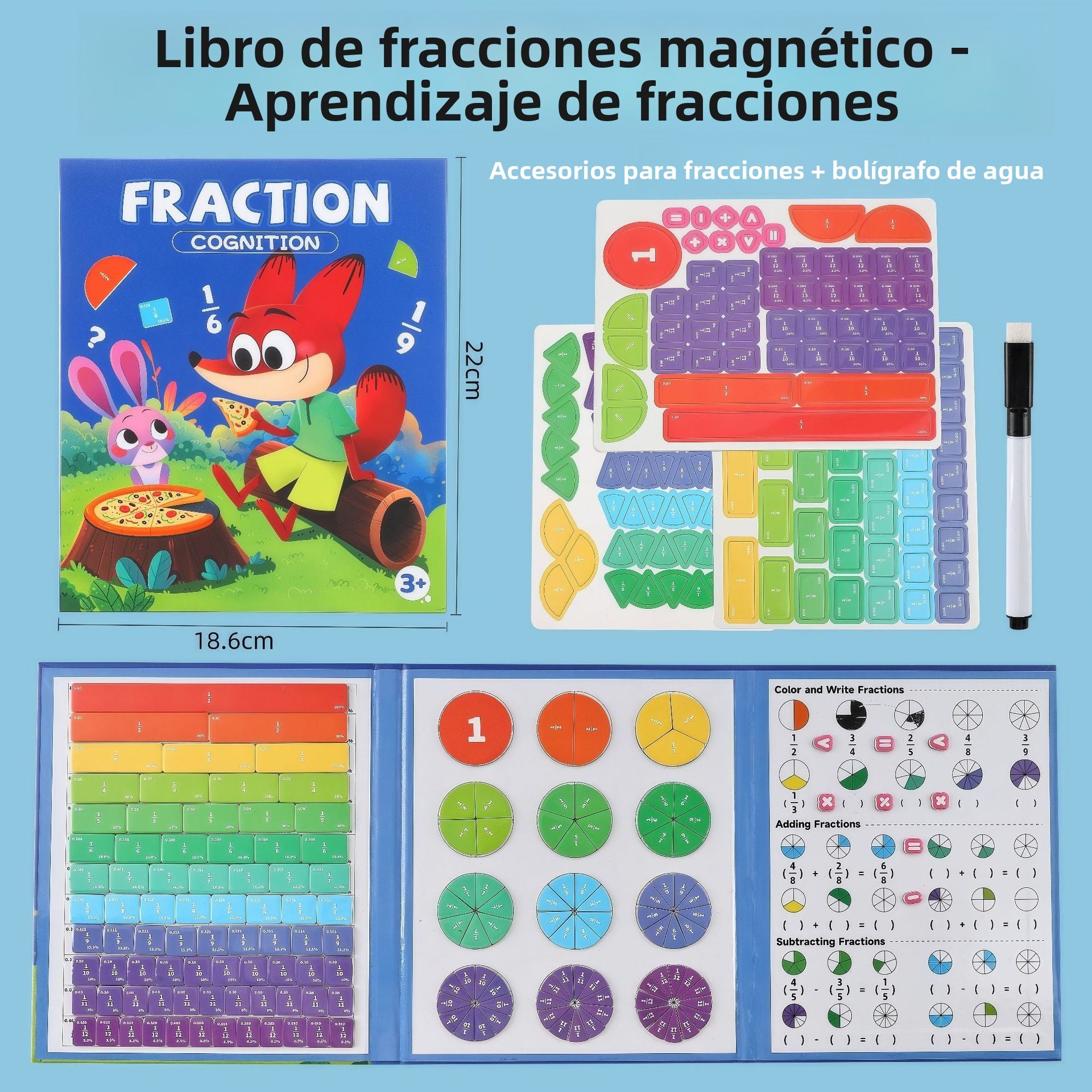 Libro de Matemáticas para Niños – Aprender Lógica, Fracciones y Operaciones