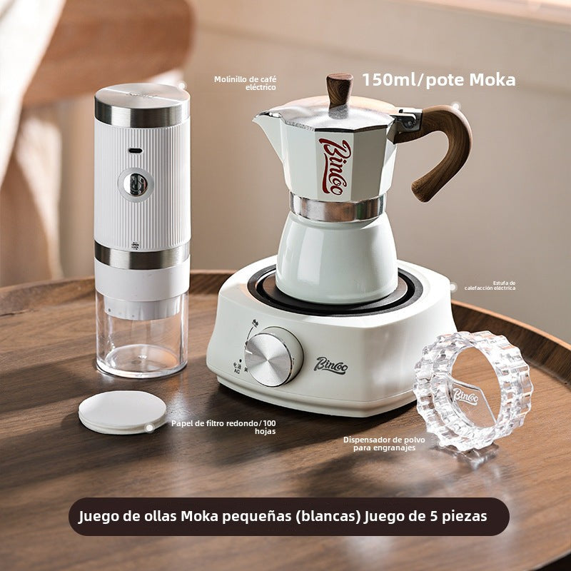 Bincoo: Elegante Cafetera Moka para Casa - Máquina de Café Espresso, Ideal para Preparar Café Concentrado y Manualmente