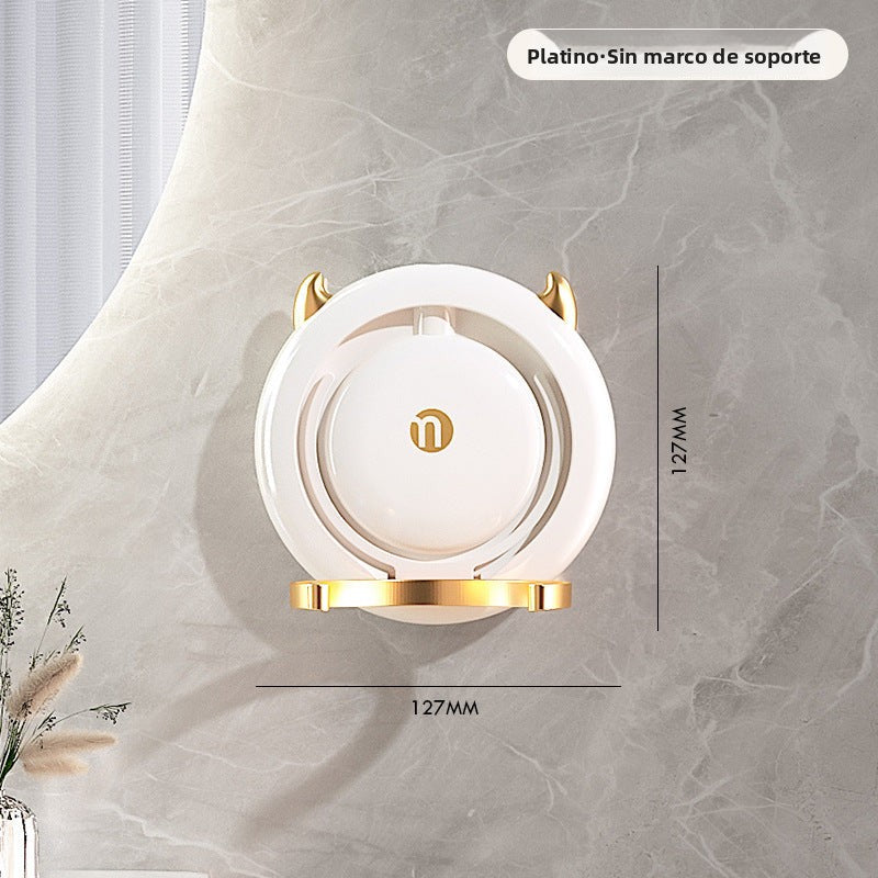 Hands-Free Hair Dryer Holder Wall Mount: No-Drill Bathroom Organizer