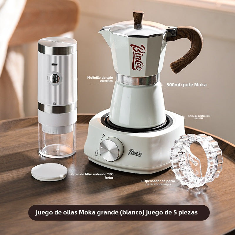 Bincoo: Elegante Cafetera Moka para Casa - Máquina de Café Espresso, Ideal para Preparar Café Concentrado y Manualmente