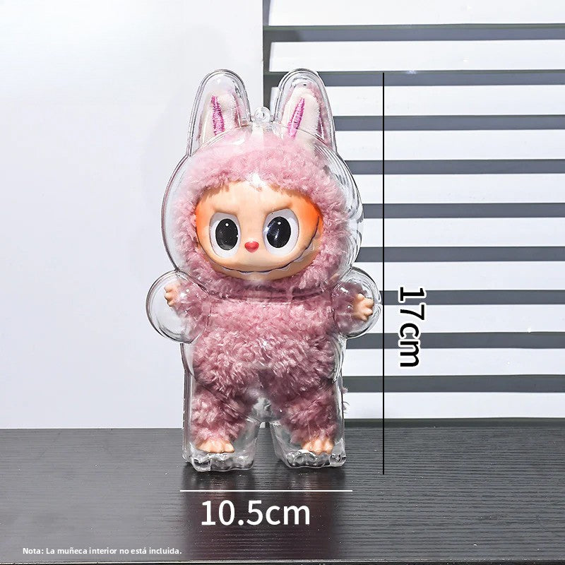 Funda Protectora de Silicona Transparente para Figuras Pop Mart – Protección Antipolvo para Exhibición y Almacenamiento