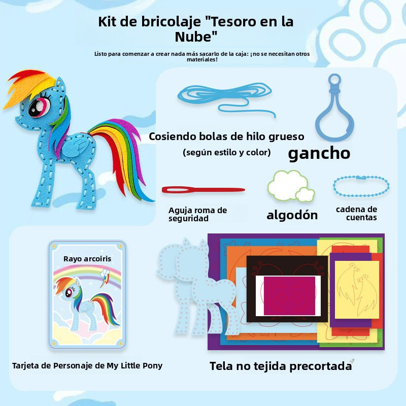 Kit de Manualidades para Niños – Llavero de Pequeño Pony Decorativo