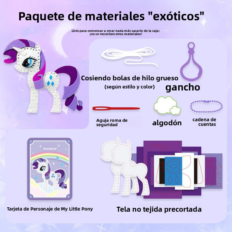 Kit de Manualidades para Niños – Llavero de Pequeño Pony Decorativo