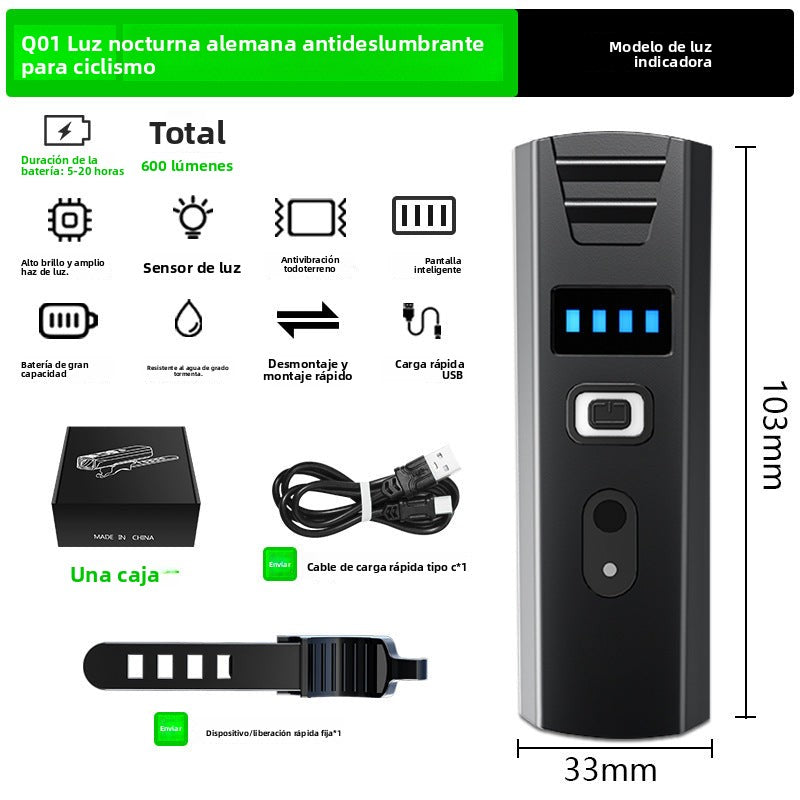Linterna Para Bicicleta De Alta Potencia – Luz LED Recargable Resistente Al Agua Para Ciclismo