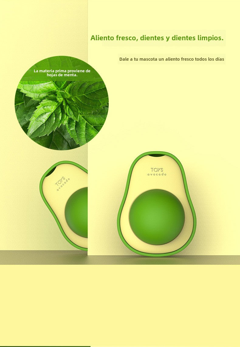 Juguete para Gatos de Hierba Gatera y Aguacate: Bola Divertida y Rotativa para Mascotas