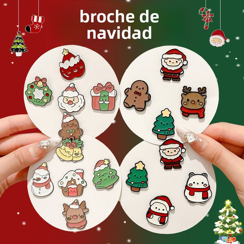 Broches de navidad en varios Diseños