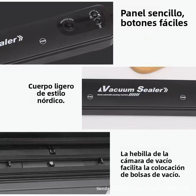 Máquina De Sellado Al Vacío Automática Y Portátil Para Preservar Alimentos