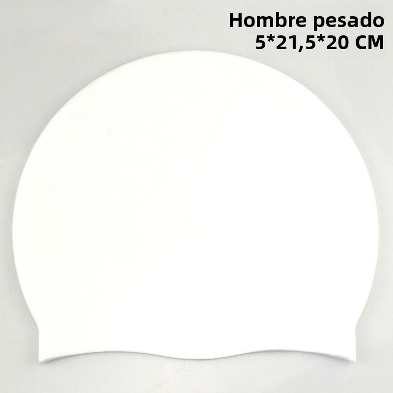 Gorro de Natación de Silicona Antideslizante para Cabello Largo y Rastas – Talla Grande Unisex