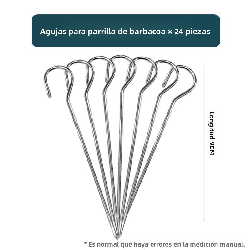 Brochetas para Freidora de Aire con Parrilla Vertical - Soporte de Acero Inoxidable para Cocina y Barbacoa