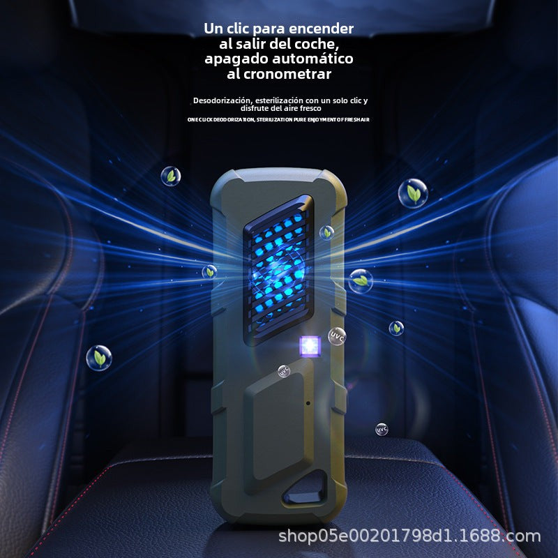 Purificador de aire inteligente: Eliminador de olores para coche, carga por USB, portátil, ideal para casa y zapatos, elimina humo y bacterias