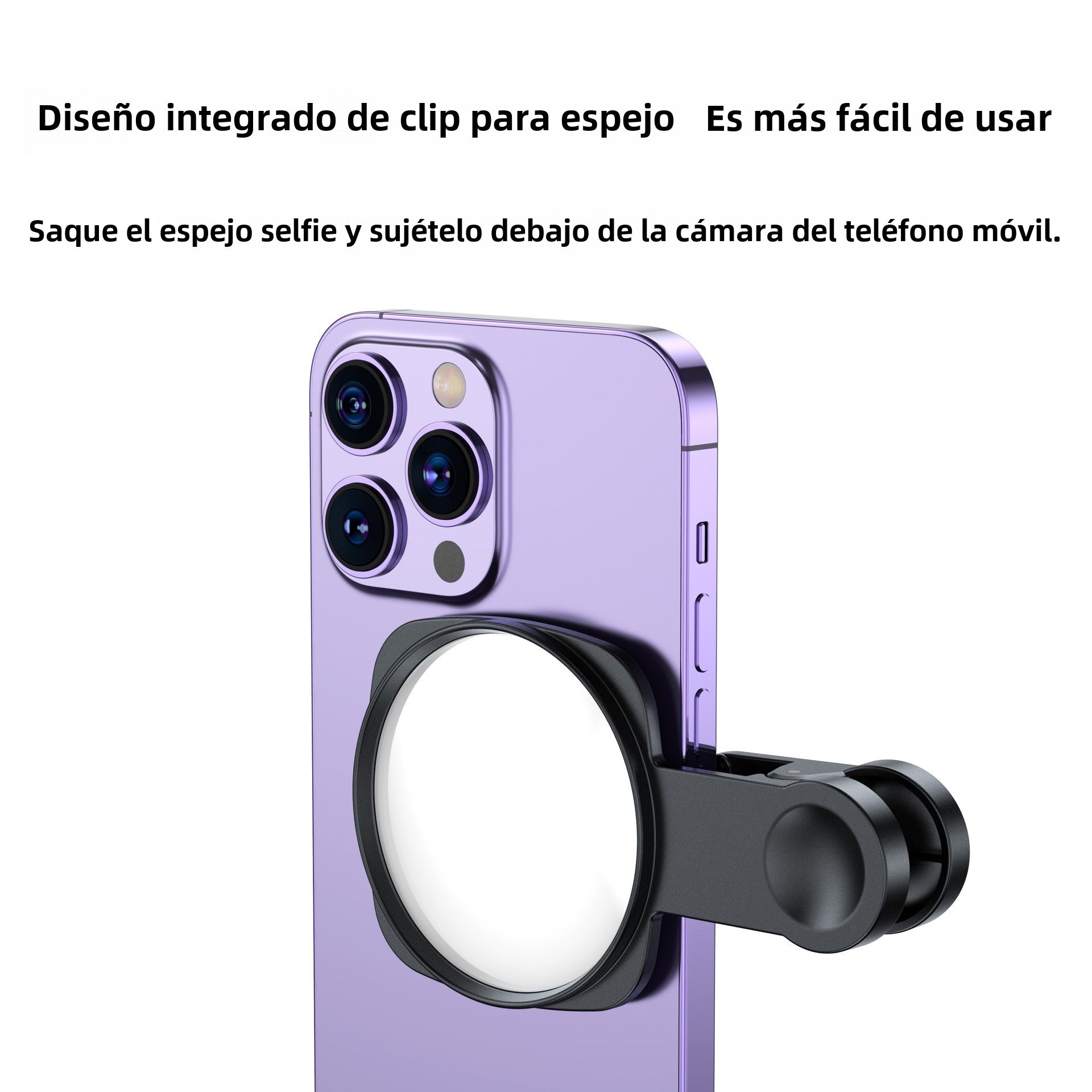 Espejo de autofoto multifuncional: espejo de retroceso para selfies de alta definición