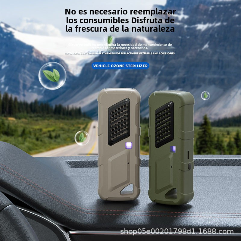 Purificador de aire inteligente: Eliminador de olores para coche, carga por USB, portátil, ideal para casa y zapatos, elimina humo y bacterias