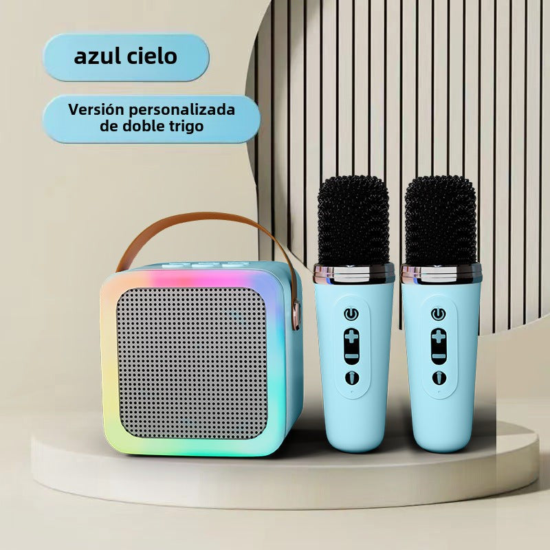 Altavoz Bluetooth Y1 con Micrófono: Sistema de Sonido Inalambrico para Karaoke en Casa