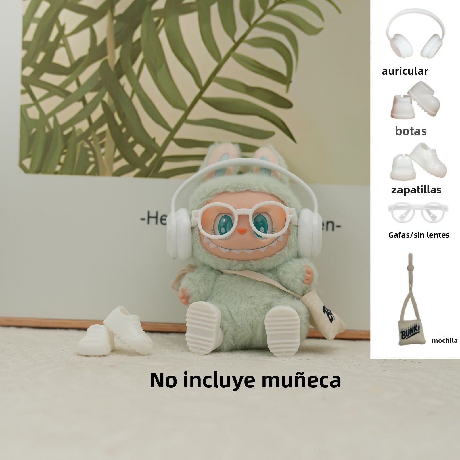 Accesorios Para Labubu De 17 cm: Gafas, Auriculares Y Zapatos En Varios Colores