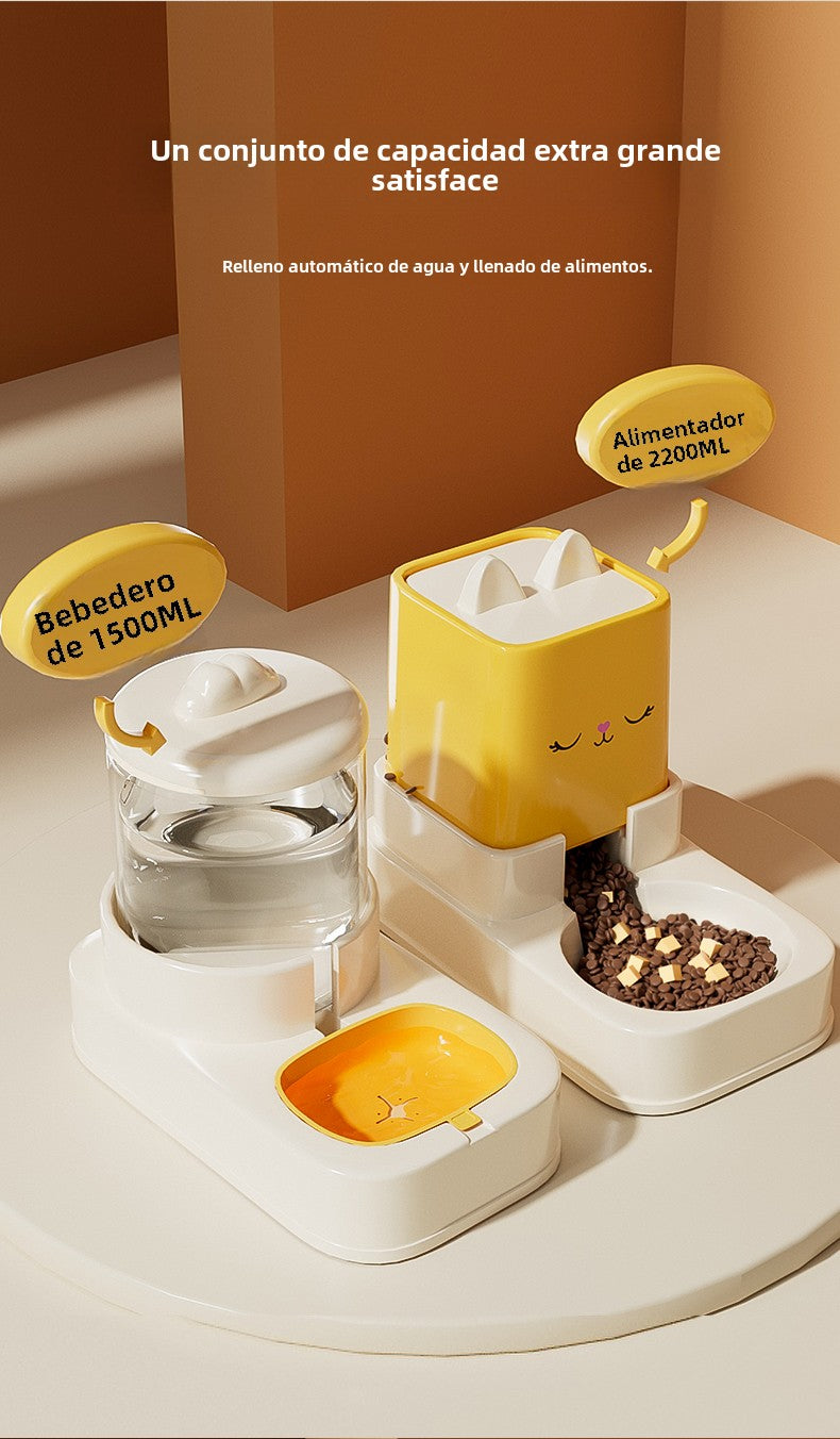 Dispensador Automático de Agua y Comida para Gatos