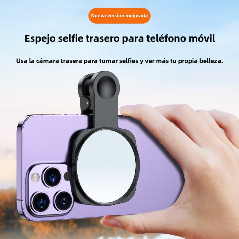 Espejo para selfies de alta definición en Clip