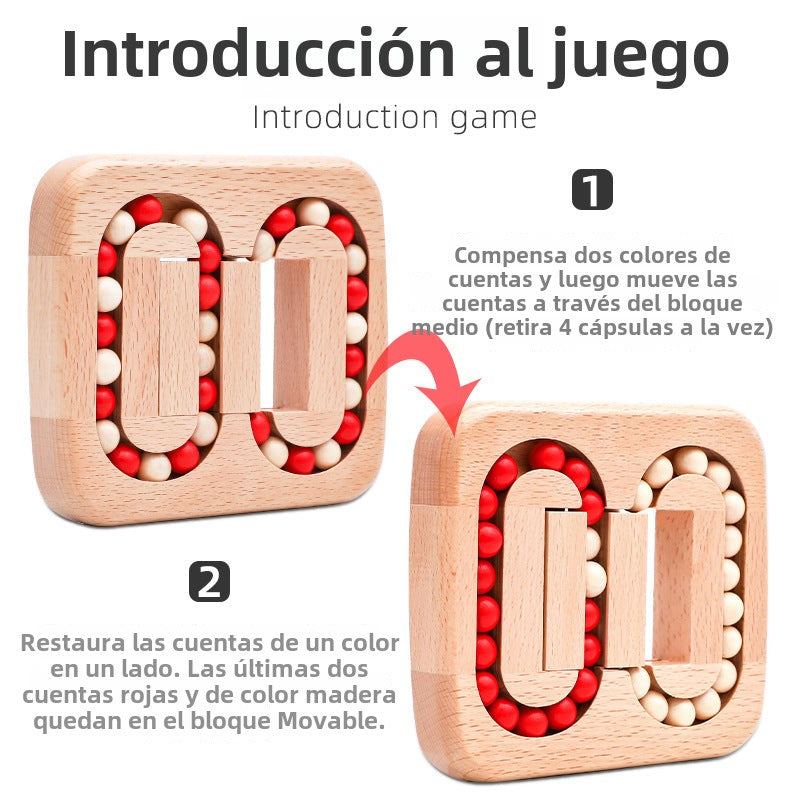 Juguete de Madera Laberinto de canicas y Rompecabezas de Ingenio