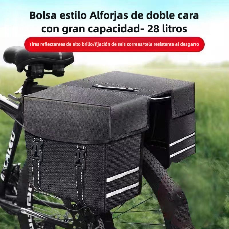 Alforja Trasera para Bicicleta – Portaequipajes Resistente en Varios Diseños