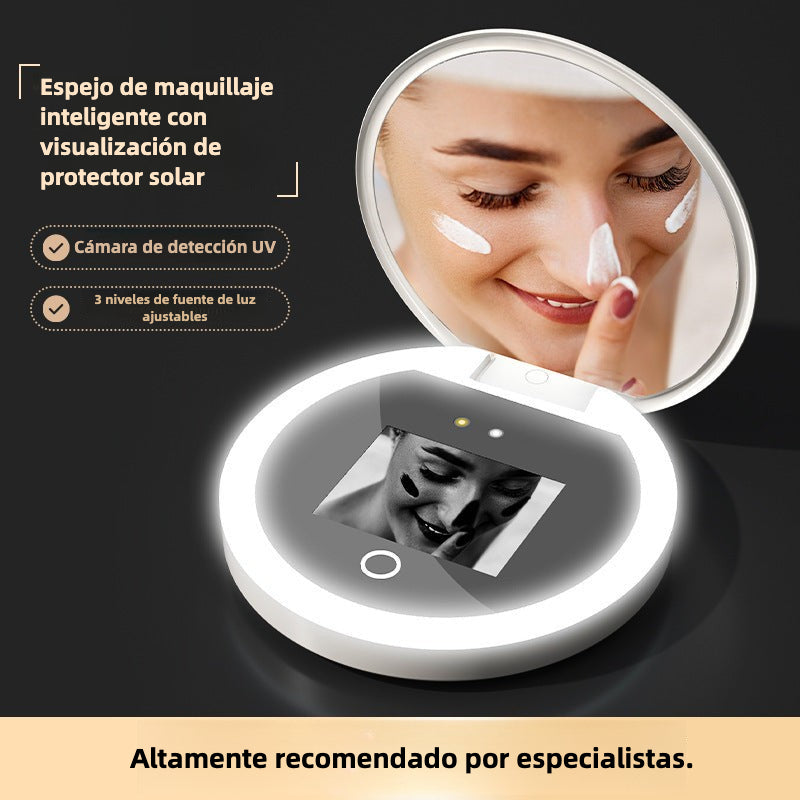 Espejo UV para identificar zonas sin protección solar