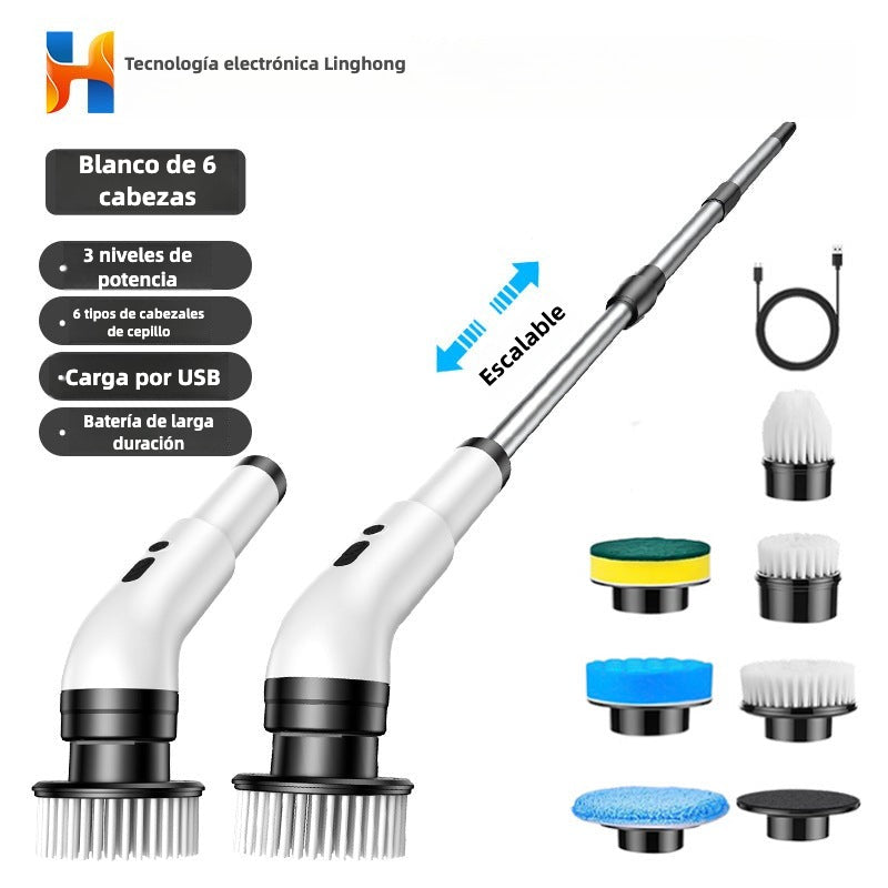 Cepillo Con Mango Extensible Y Batería Recargable