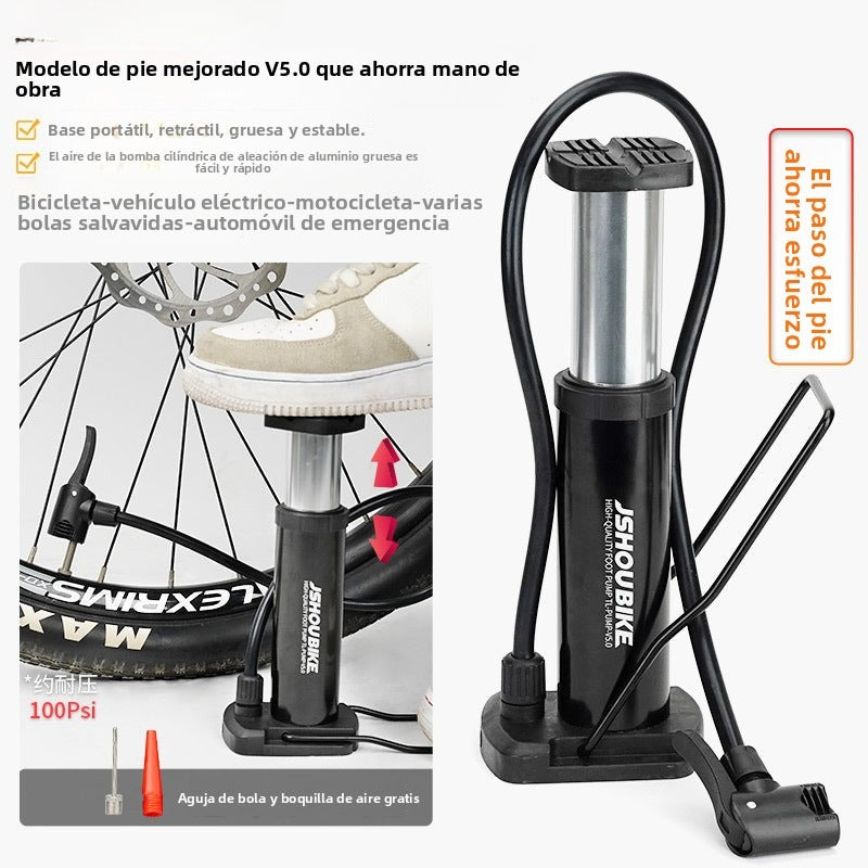Mini Bomba de Aire Portátil para Bicicleta, Auto y Balones – Válvulas Múltiples