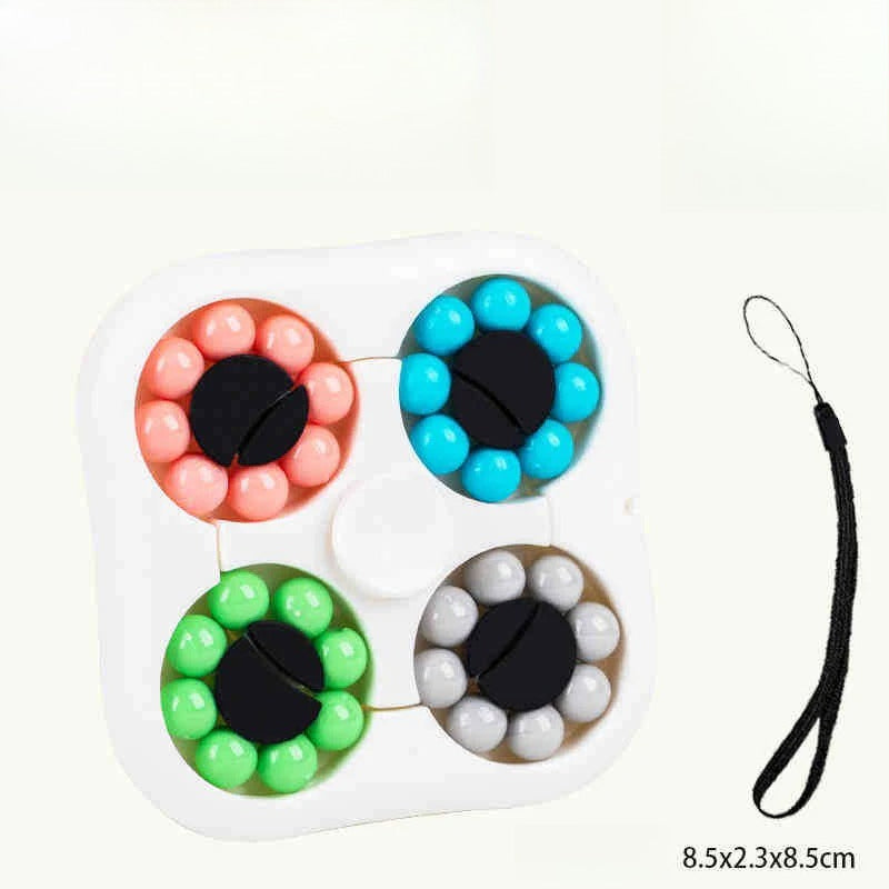 Hand Third Eye: Multicolor Puzzle Cube for Relaxation and Mental Development