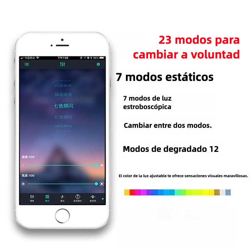 Kit de luces LED para automóvil con control remoto