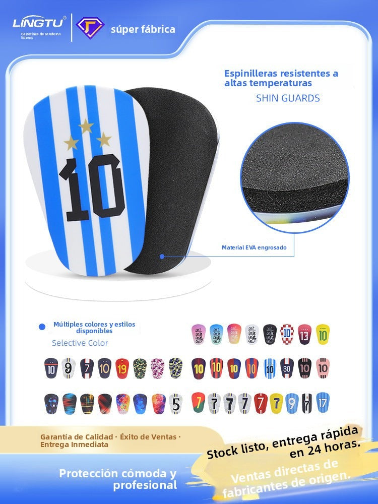 espinilleras ligeras para adultos y niños con diseño ergonómico