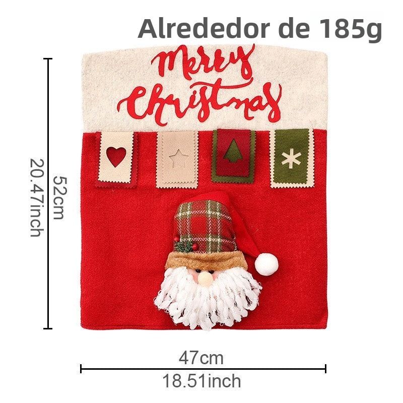Fundas Navideñas para Sillas | Diseños de Papá Noel, Reno y Muñeco de Nieve