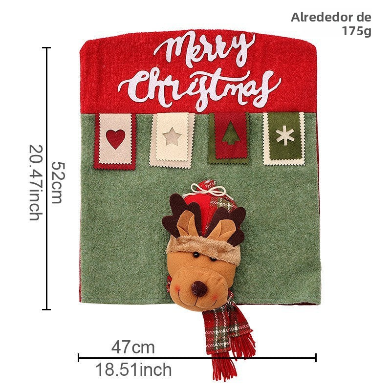 Fundas Navideñas para Sillas | Diseños de Papá Noel, Reno y Muñeco de Nieve