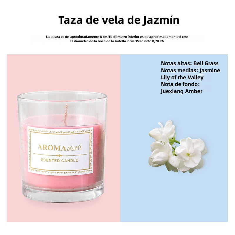 Vela Aromática Decorativa sin Humo: Ambiente Romántico para Cenas y Dormitorio, Fragancia Elegante, Estilo Instagram