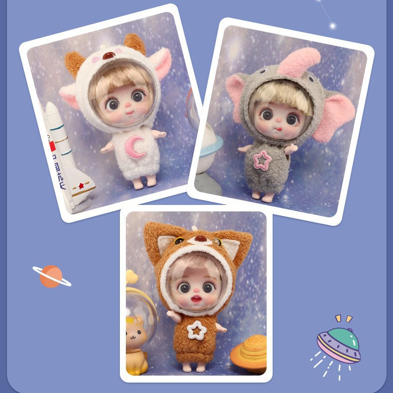 Space Animal Keychain for Girls: Cartoon Character Doll, Birthday Gift & Surprise Box