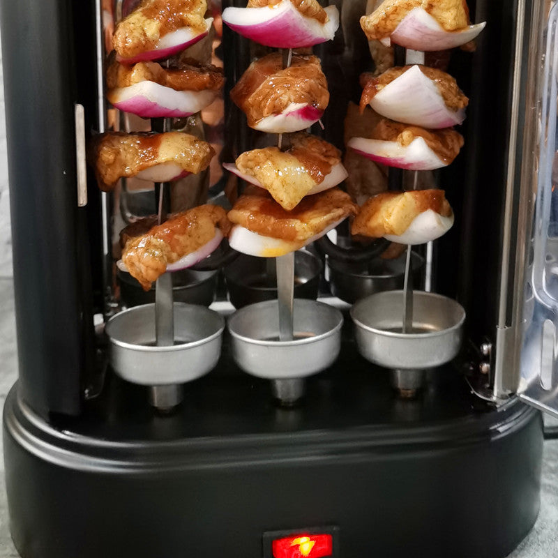 Barbacoa Eléctrica Sin Humo – Asador Rotativo Automático para Carne y Brochetas