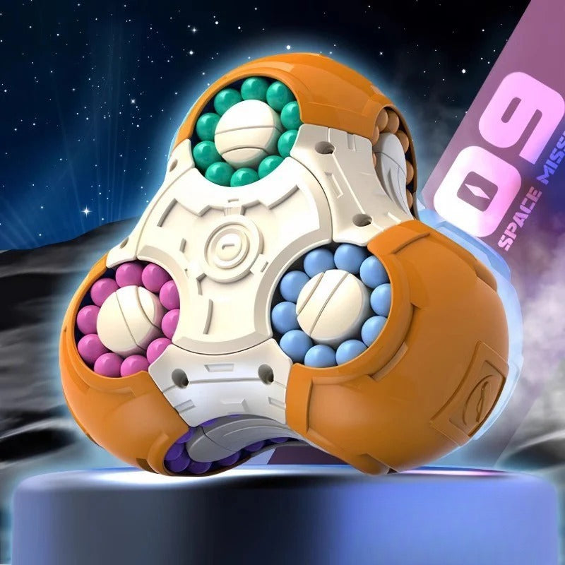 Hand Third Eye: Multicolor Puzzle Cube for Relaxation and Mental Development