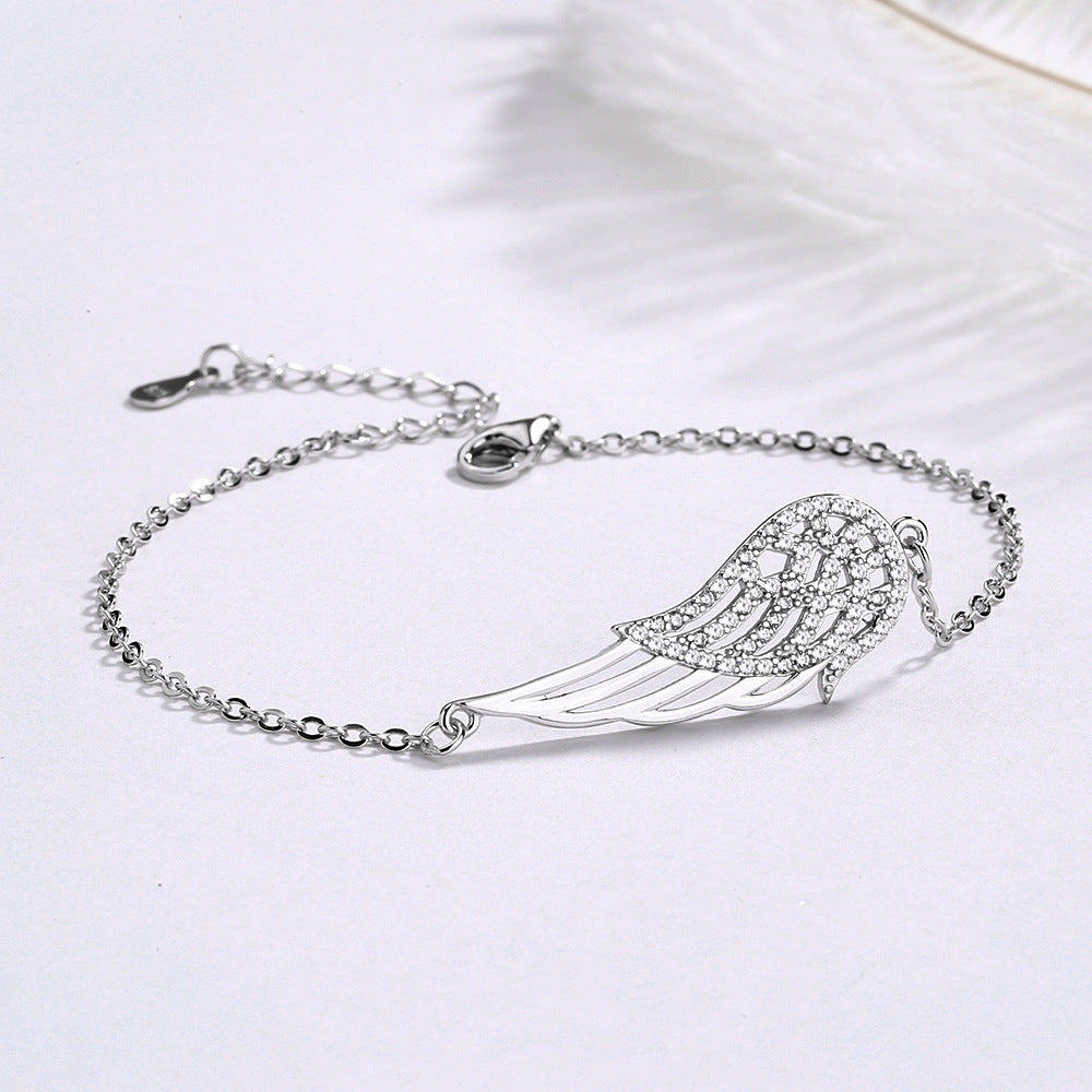Pulsera de Plata 925 con Alas de Ángel – Símbolo de Protección