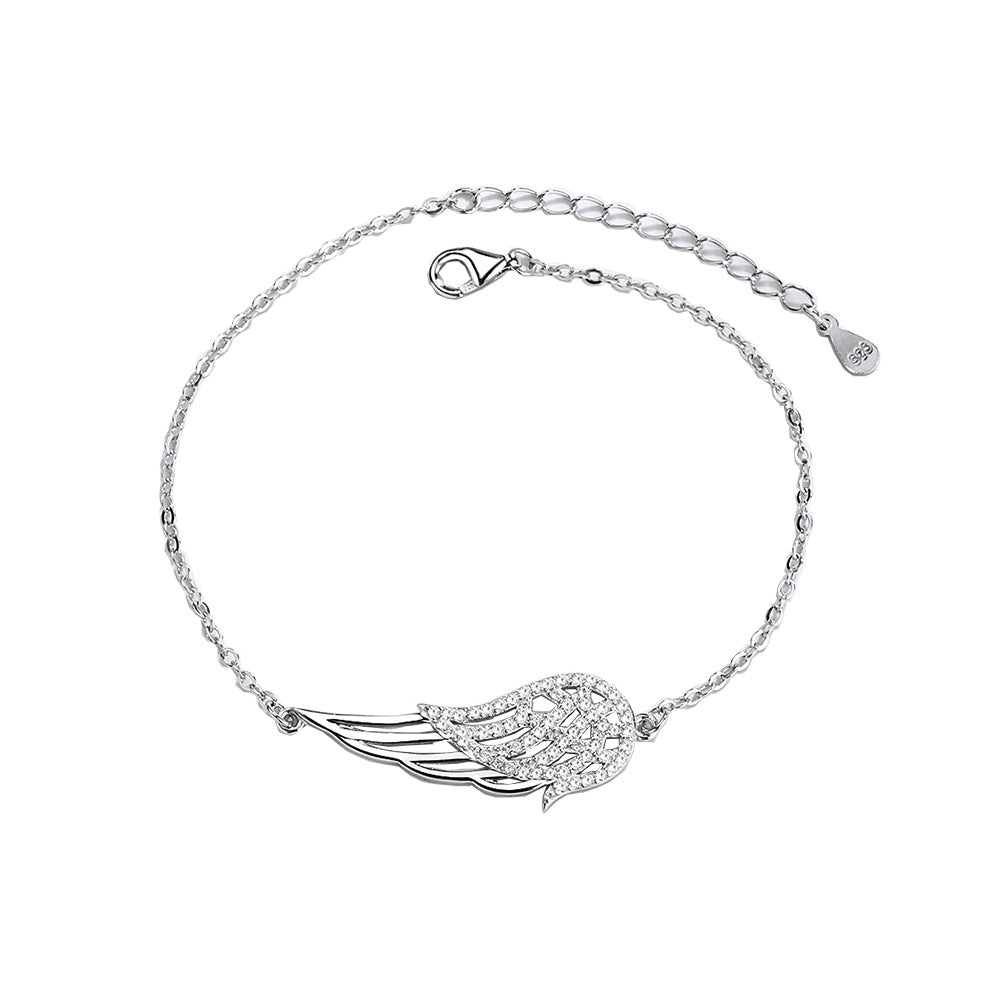 Pulsera de Plata 925 con Alas de Ángel – Símbolo de Protección