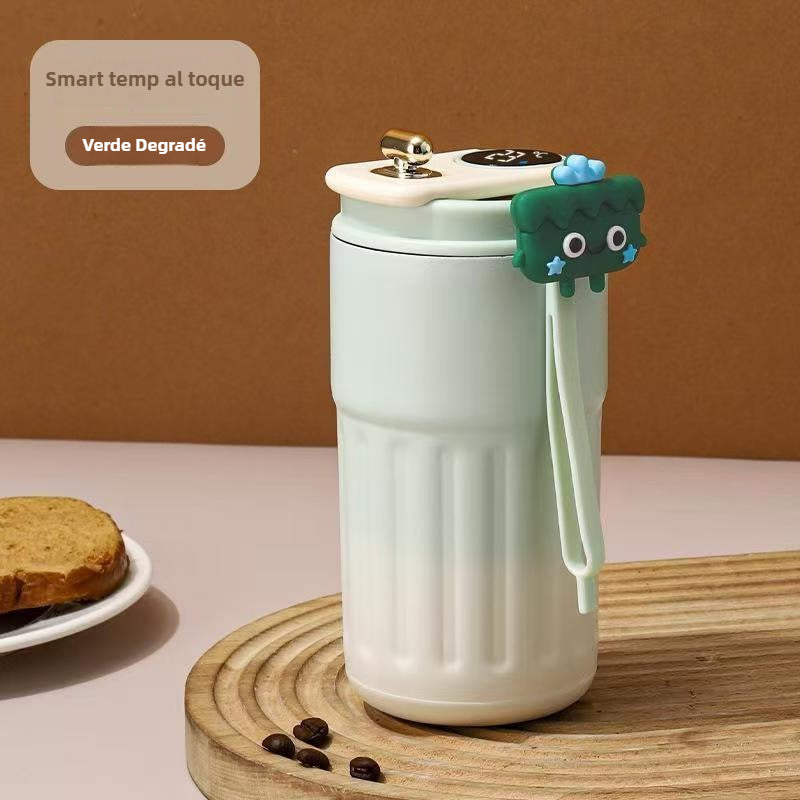 Color-Changing Stainless Steel Coffee Cup with Digital Temperature Display: Modern Thermal Mug