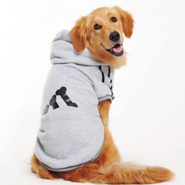 Sudadera con Capucha para Perros – Ropa de Primavera y Otoño con Líneas Laterales