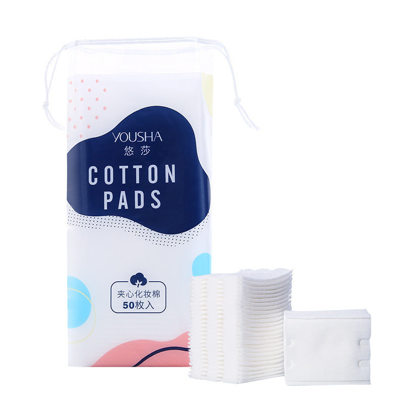 Yousha Algodones Desmaquillantes 222 Piezas: Almohadillas de Doble Cara Gruesas para Desmaquillar y Retirar Esmalte, Empaque de 3 Capas