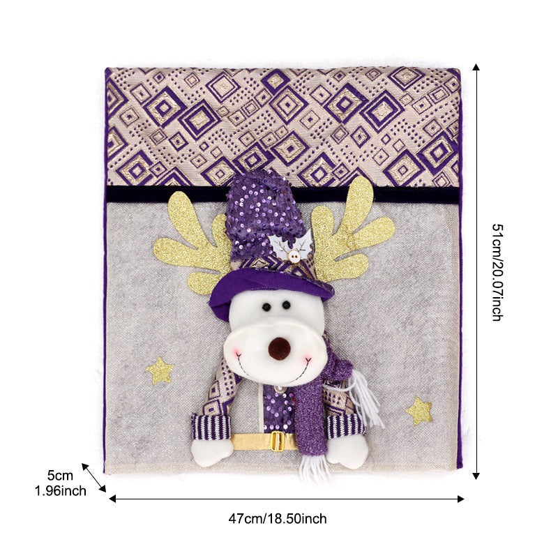 Fundas Navideñas para Sillas | Diseños de Papá Noel, Reno y Muñeco de Nieve