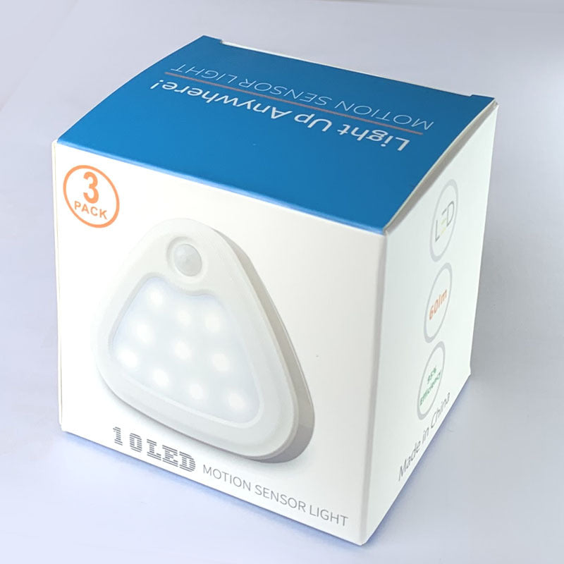 Set de 3 Lámparas LED con Sensor de Movimiento: Luz Magnética Inteligente, Diseño Minimalista para Dormitorio y Armarios