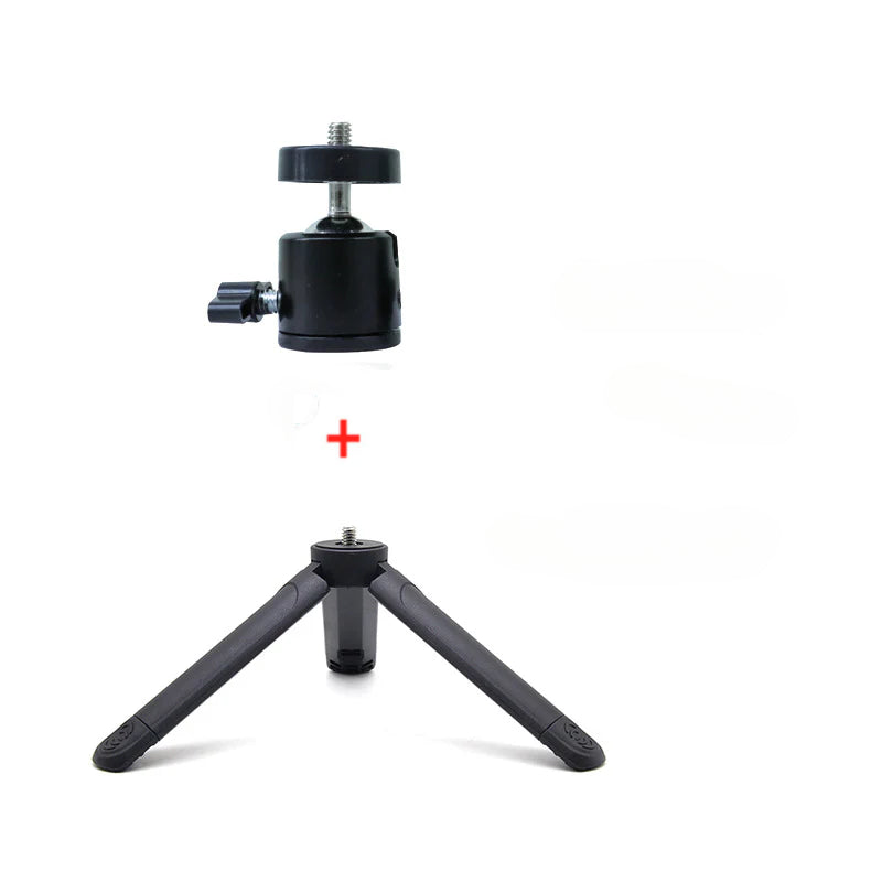 Mini trípode de escritorio: trípode de mano extensible para cámaras y soporte para transmisión móvil