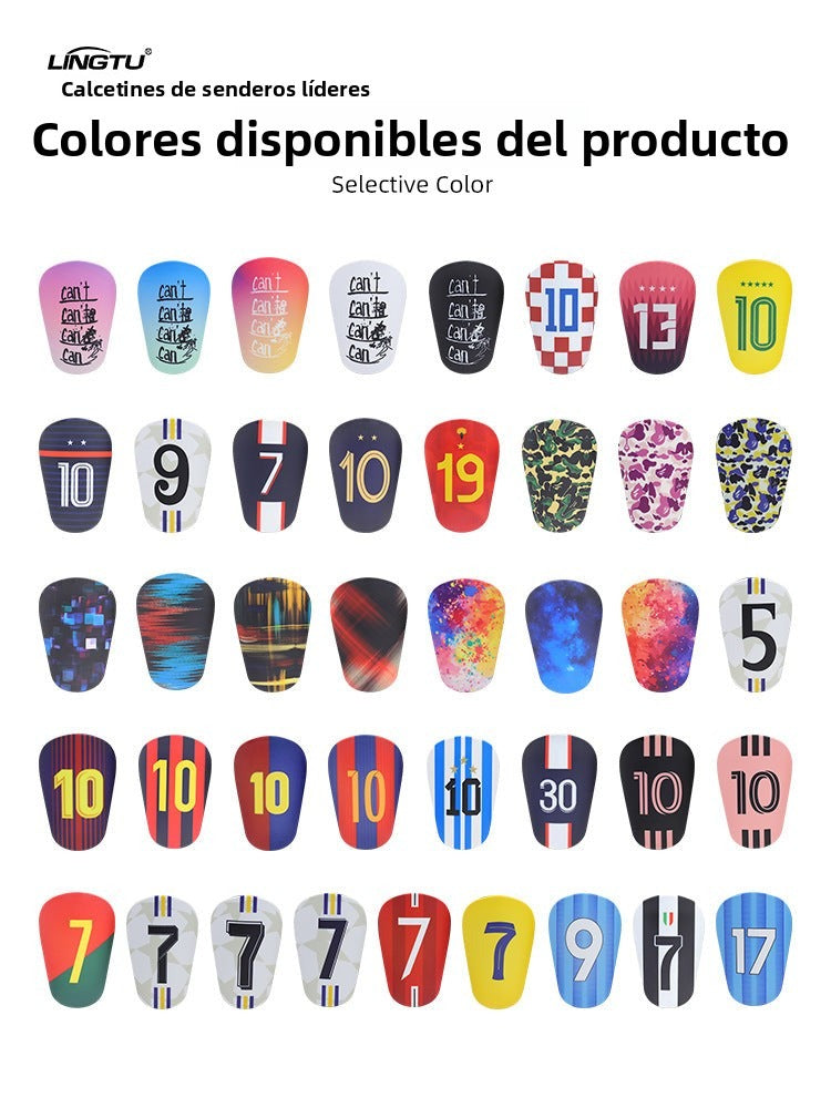 High-Temperature Football Socks with Light Shin Guards for Adults and Kids: Star Number and Foot Protection