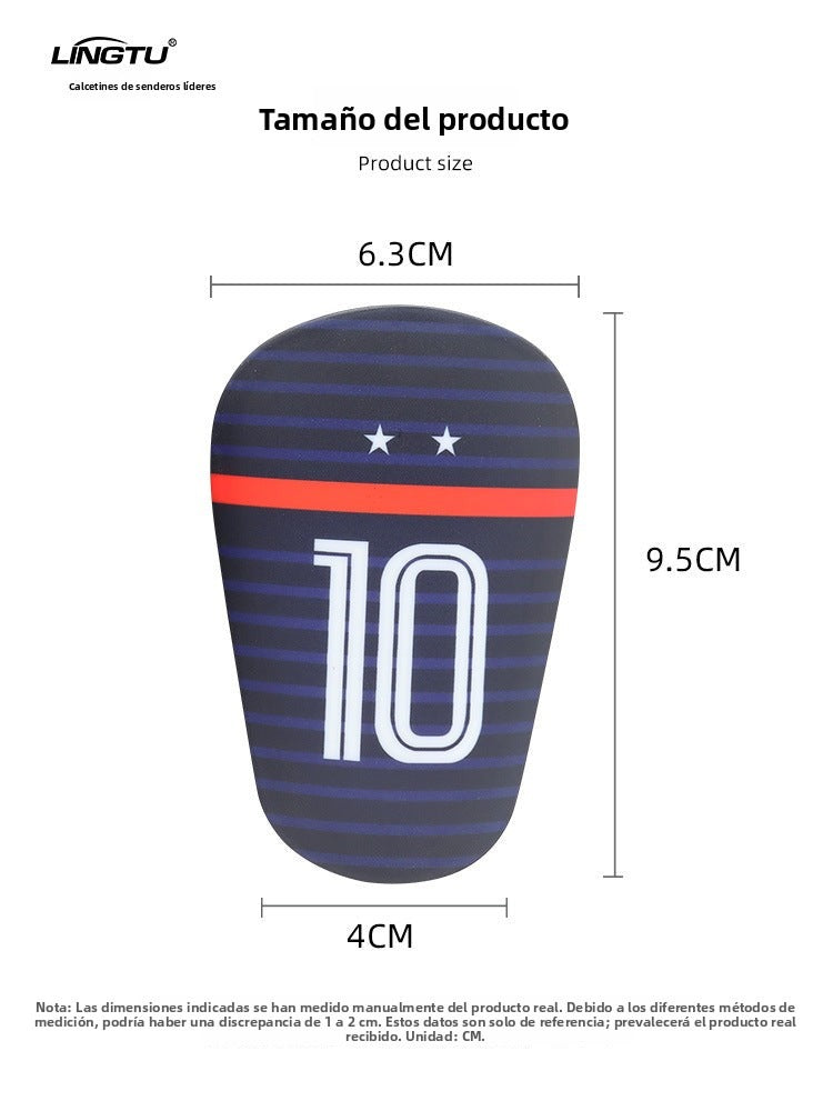 High-Temperature Football Socks with Light Shin Guards for Adults and Kids: Star Number and Foot Protection