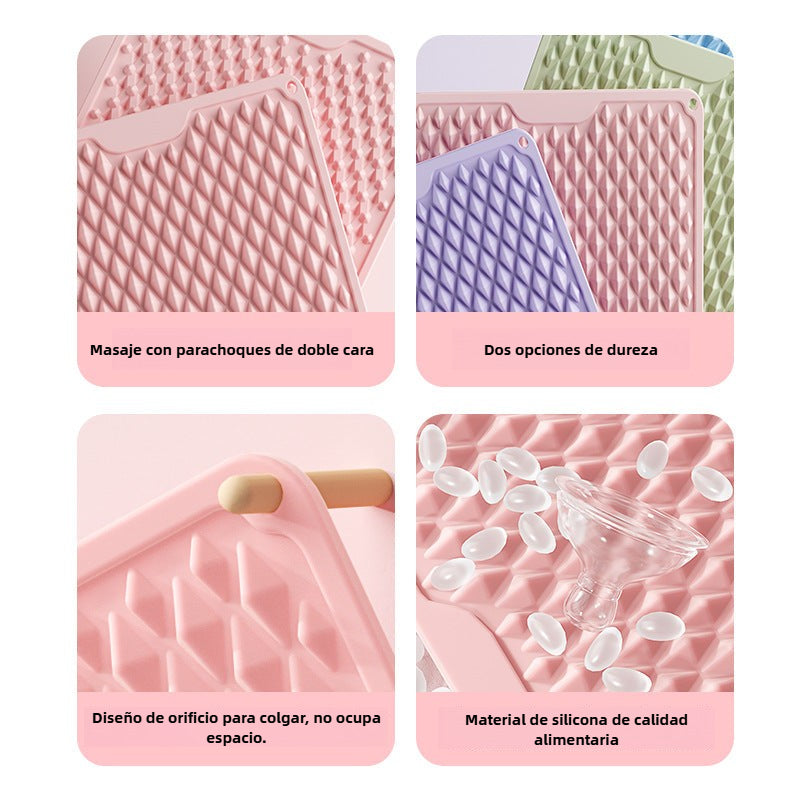 Alfombra de Acupresión Doble Densidad: Plantilla de Silicona para Running y Marcha, Almohadilla de Masaje Gruesa para Pies y Reflexología